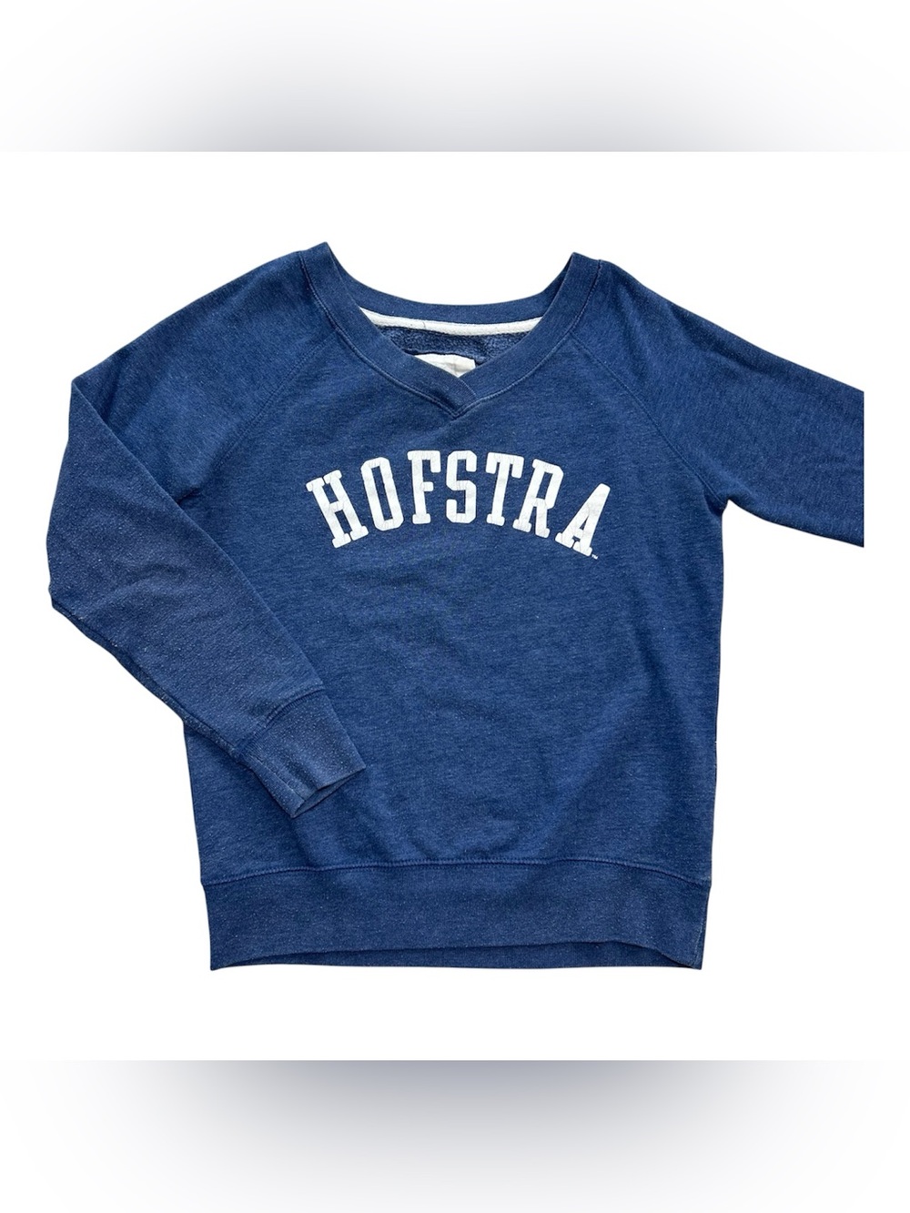 Hofstra University Women’s V-Neck Crewneck Sweatshirt Pullover Redshirt Sz S